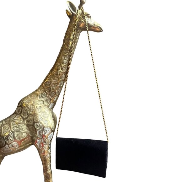 Vintage 90s Black Flora Embroidered Velvet Bag - Picture 2 of 8